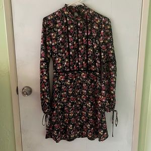 Divided- Size 6 Black Floral Dress
